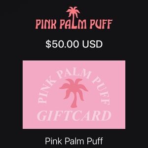 Pink Palm Puff Gift Card